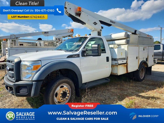 Used 2013 Ford F450 XL w/ Snow Plow Prep Pkg RWD image 1