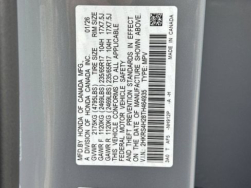 Certified 2026 Honda CR-V LX image 35