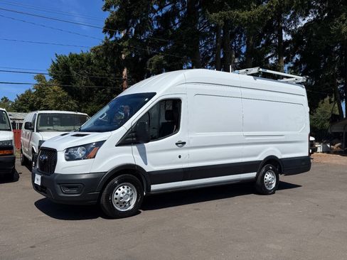 Used 2023 Ford Transit 350 148 High Roof Extended w/ Fleet Safety Package RWD image 1