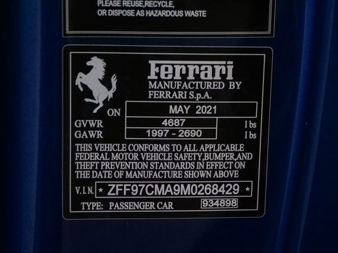 Certified 2021 Ferrari 812 GTS Base image 20