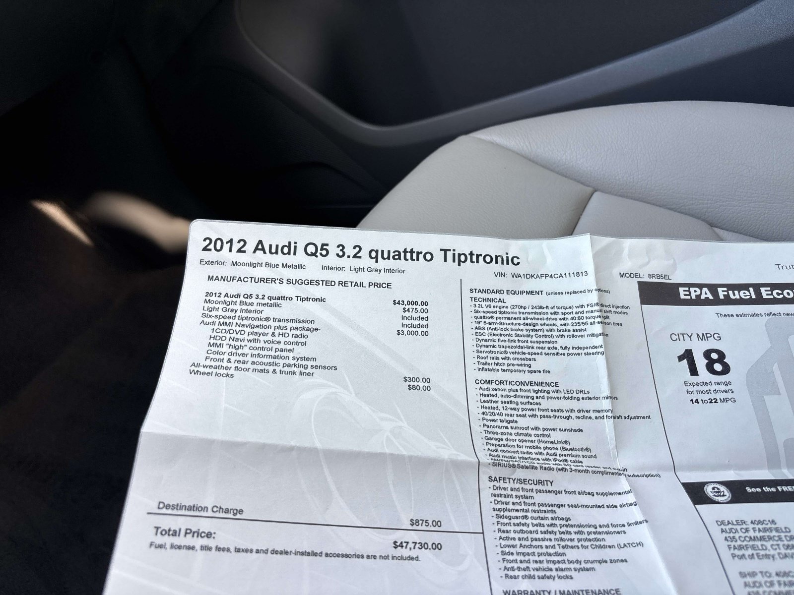 Used 2012 Audi Q5 3.2 Premium Plus AWD/4WD image 24