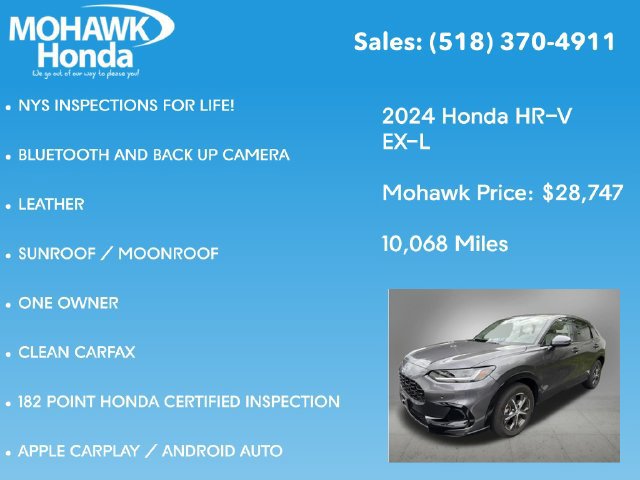 Certified 2024 Honda HR-V EX-L image 8