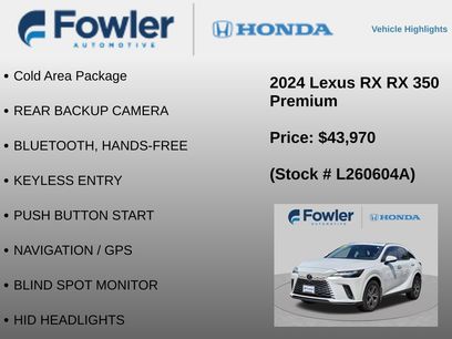 Used 2024 Lexus RX 350 Premium w/ Convenience Package