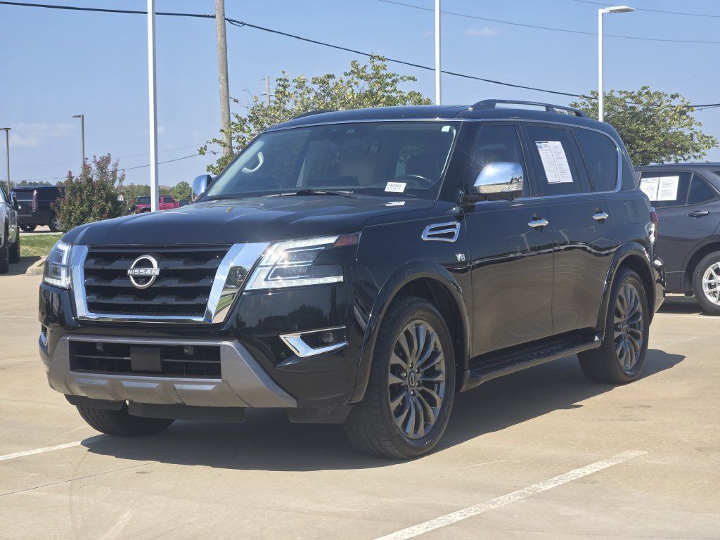 Used 2021 Nissan Armada Platinum w/ Captain's Chairs Package RWD image 3