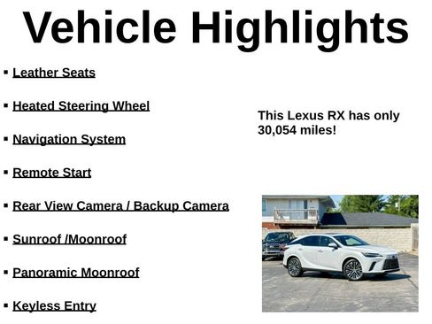 Used 2023 Lexus RX 350 Premium Plus w/ Accessory Package (Z1) AWD/4WD image 39