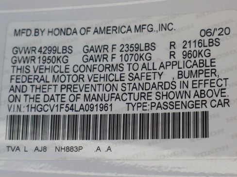 Used 2020 Honda Accord EX-L image 46