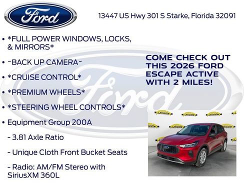New 2026 Ford Escape Active w/ Tech Pack #1 FWD image 10