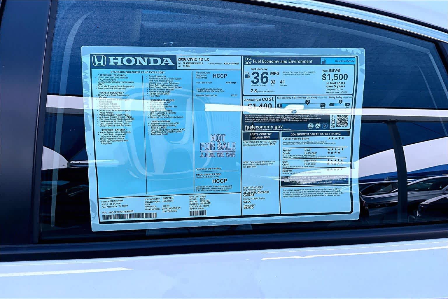 Used 2026 Honda Civic LX image 18