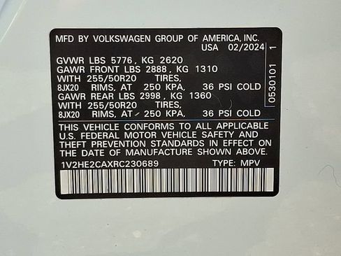 Used 2024 Volkswagen Atlas Cross Sport SE AWD/4WD image 27