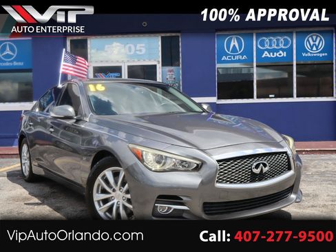 Used 2016 INFINITI Q50 3.0t Premium w/ 3.0T Premium Plus Package RWD image 1
