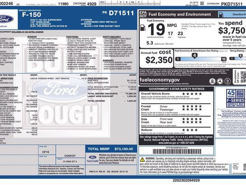 Used 2023 Ford F150 Lariat w/ Equipment Group 502A High AWD/4WD image 22