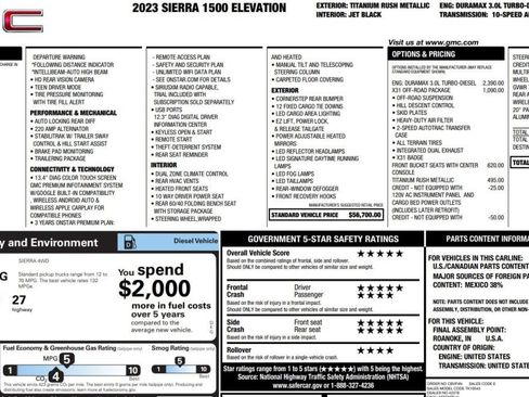 Used 2023 GMC Sierra 1500 Elevation w/ X31 Off-Road Package image 14