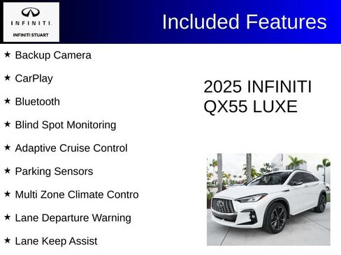 Certified 2025 INFINITI QX55 Luxe w/ Cargo Package AWD/4WD image 3