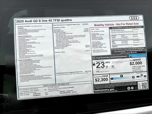 New 2025 Audi Q3 2.0T Premium Plus w/ Premium Plus Package image 17