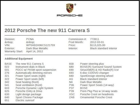 Used 2012 Porsche 911 Carrera S image 7