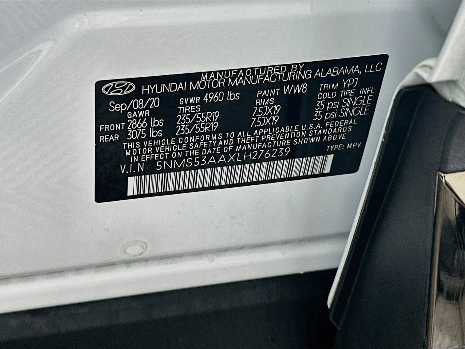 Used 2020 Hyundai Santa Fe Limited w/ Cargo Package FWD image 33