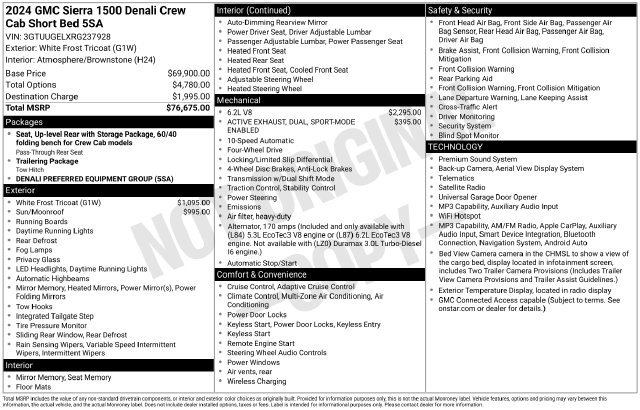 Used 2024 GMC Sierra 1500 Denali AWD/4WD image 11