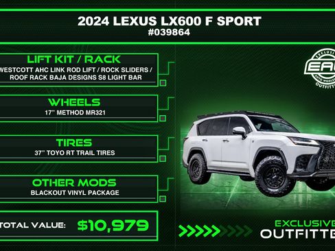 Used 2024 Lexus LX 600 F Sport AWD/4WD image 2