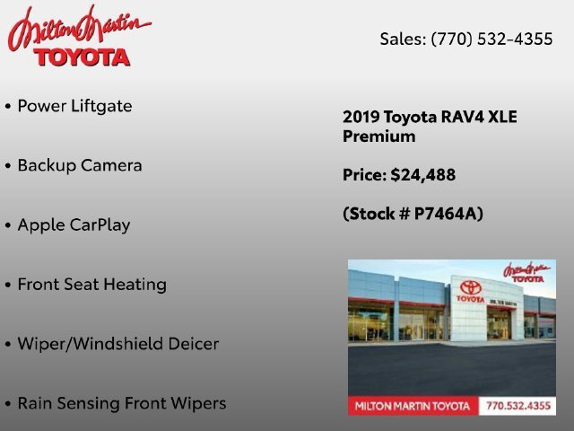 Used 2019 Toyota RAV4 XLE Premium w/ Cold Weather Package FWD image 3