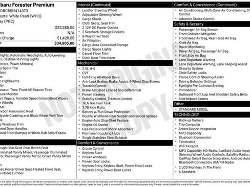 Certified 2025 Subaru Forester Premium AWD/4WD image 3