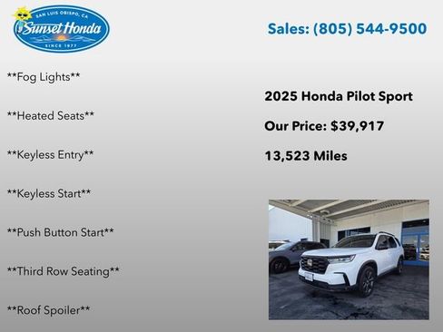Used 2025 Honda Pilot Sport image 8
