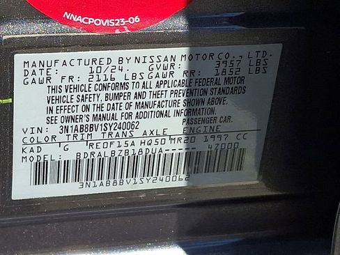 Used 2025 Nissan Sentra S FWD image 21