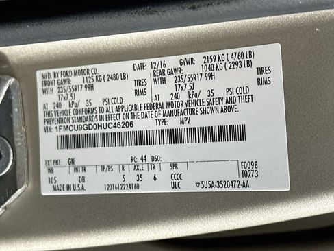 Used 2017 Ford Escape SE w/ SE Leather Comfort Package AWD/4WD image 30