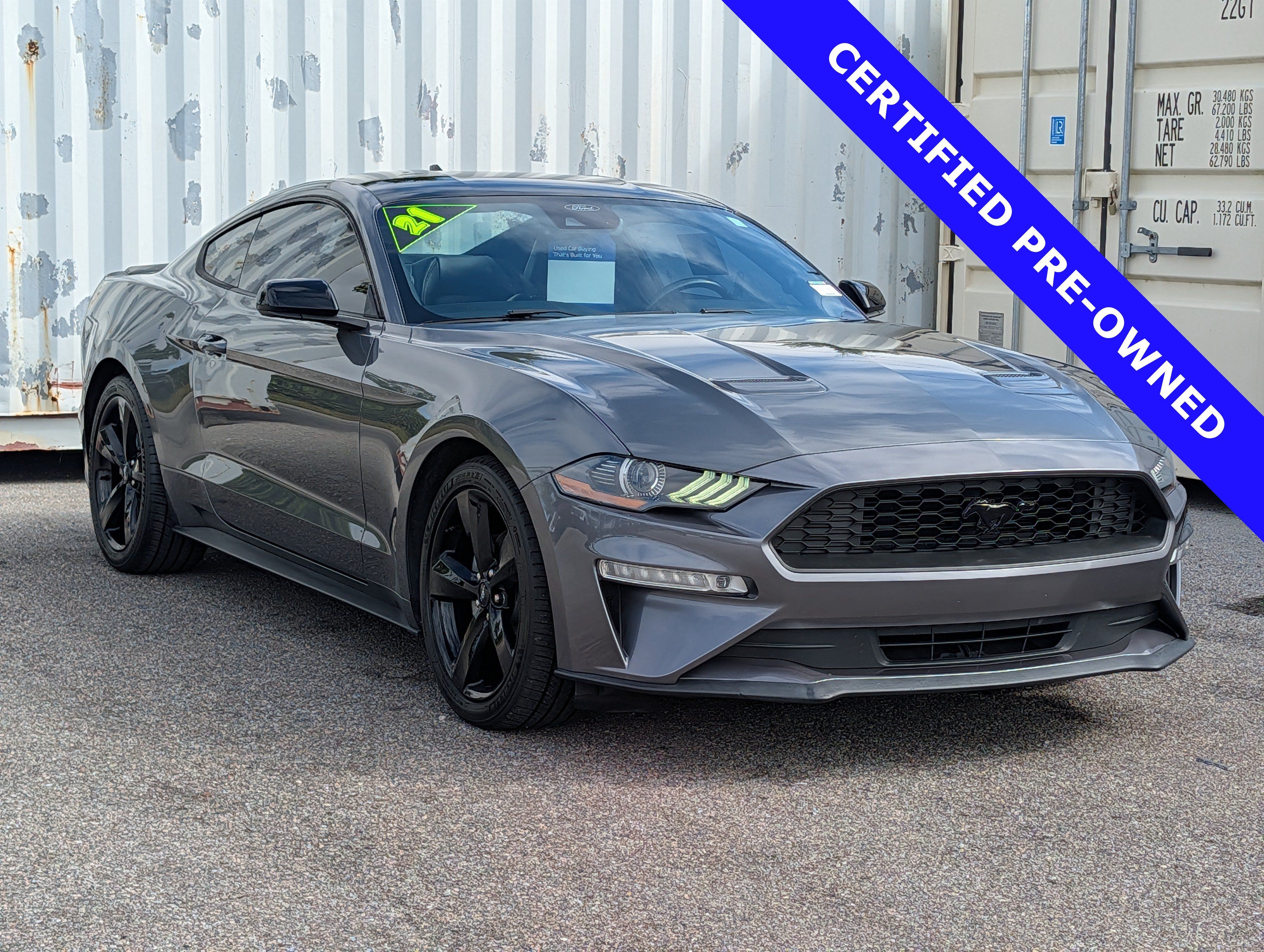 Certified 2021 Ford Mustang Premium w/ Black Accent Package RWD image 1