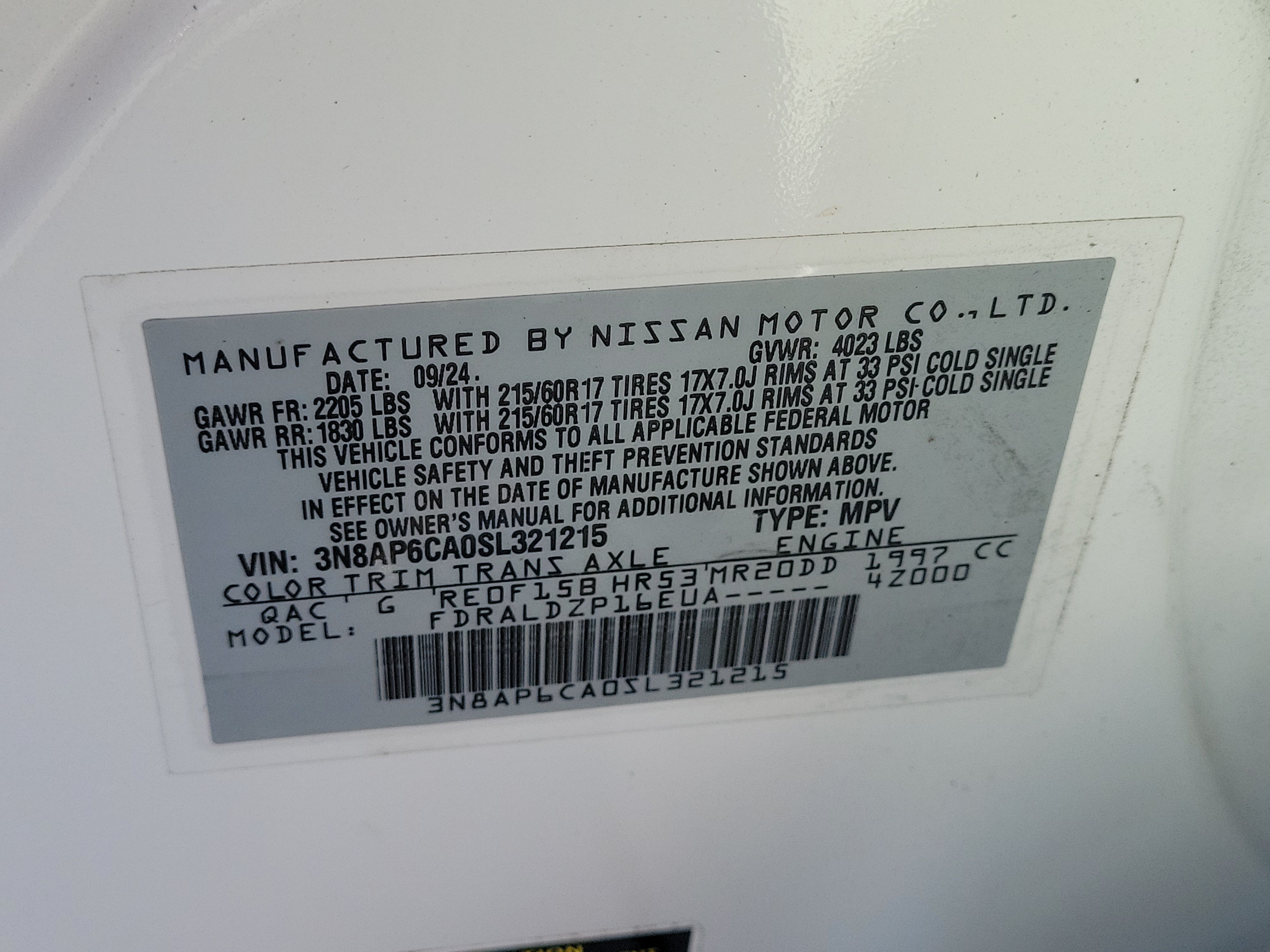 Certified 2025 Nissan Kicks SV FWD image 24