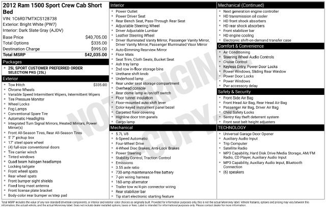 Used 2012 RAM 1500 Sport AWD/4WD image 4