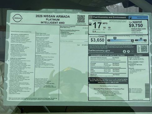 New 2026 Nissan Armada Platinum image 6