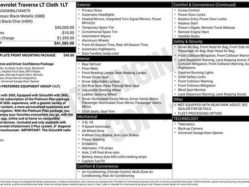 Used 2022 Chevrolet Traverse LT image 6