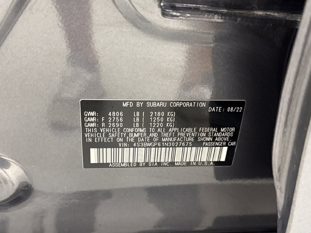 Certified 2022 Subaru Legacy Touring XT AWD/4WD image 29