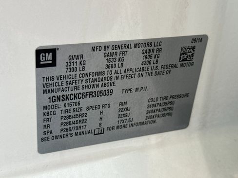 Used 2015 Chevrolet Tahoe LTZ AWD/4WD image 16