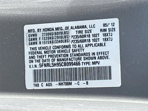 Used 2012 Honda Odyssey Touring image 36