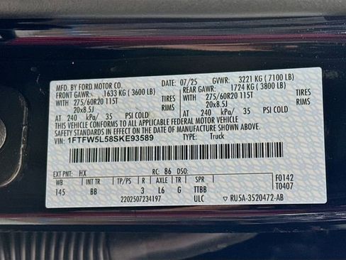 New 2025 Ford F150 Lariat w/ Equipment Group 501A Mid image 32