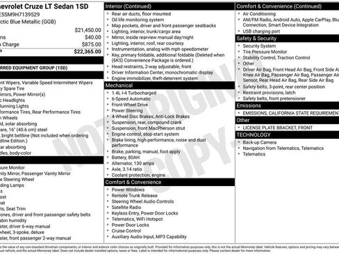 Used 2017 Chevrolet Cruze LT image 6