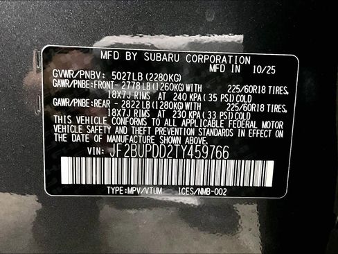 New 2026 Subaru Outback Limited image 18