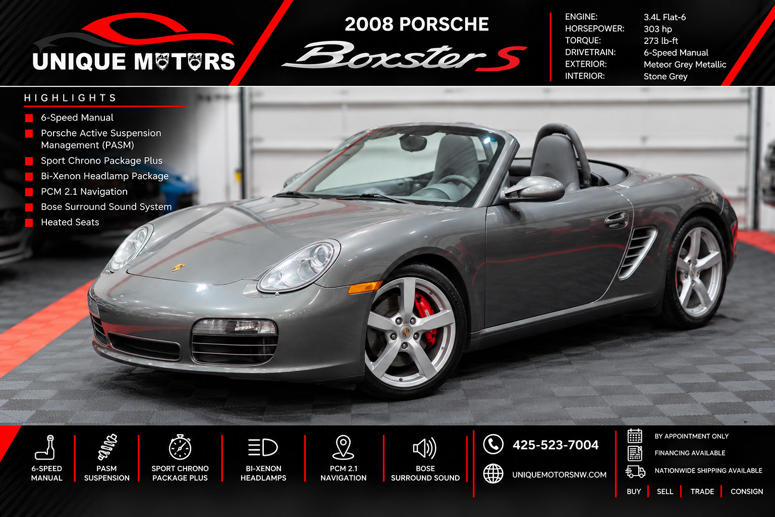 Used 2008 Porsche Boxster S RWD image 1