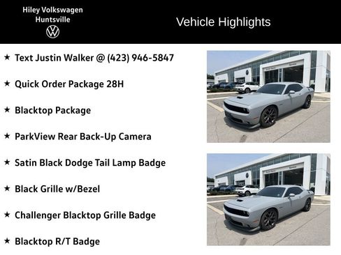 Used 2021 Dodge Challenger R/T w/ Blacktop Package RWD image 6