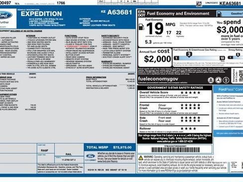 Used 2019 Ford Expedition Limited w/ Equipment Group 303A image 57