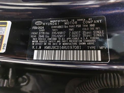 Certified 2024 Hyundai Tucson Blue image 34