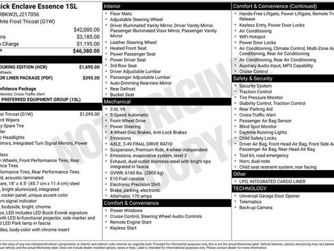 Used 2020 Buick Enclave Essence w/ Sport Touring Edition FWD image 5