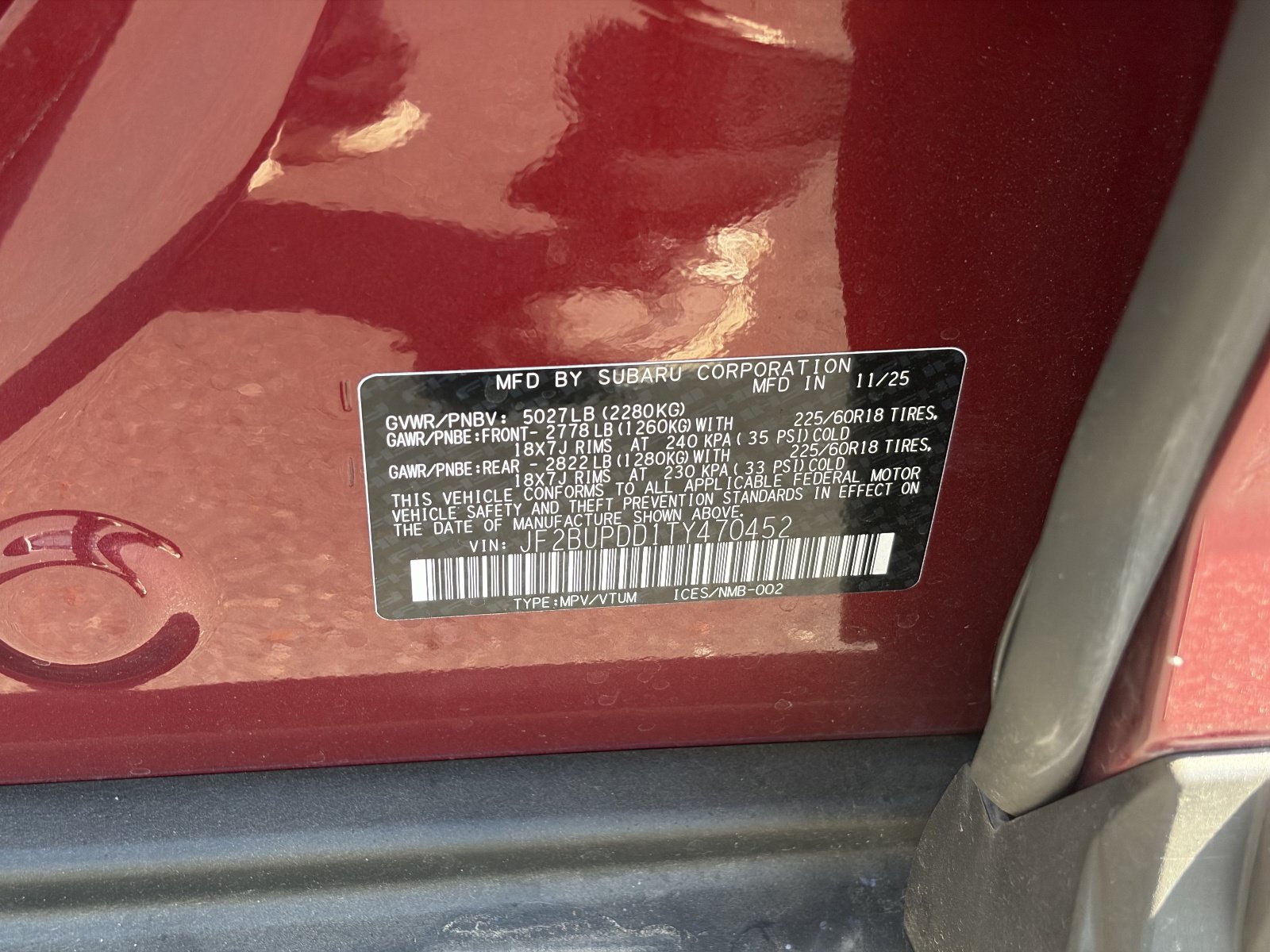 Certified 2026 Subaru Outback Limited w/ Premium/Limited Package 2 AWD/4WD image 34
