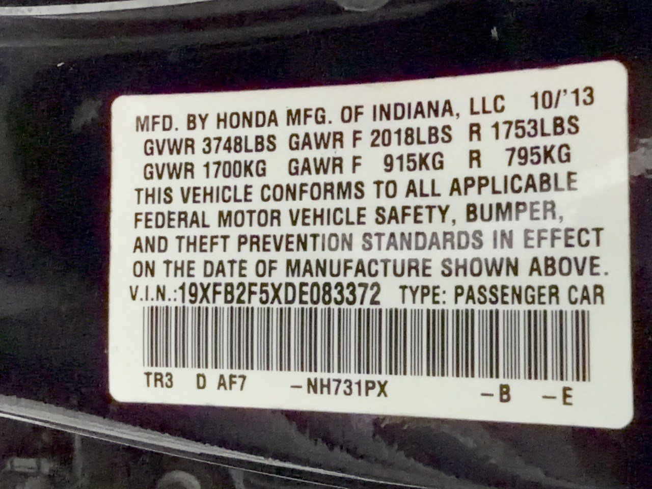 Used 2013 Honda Civic LX image 31