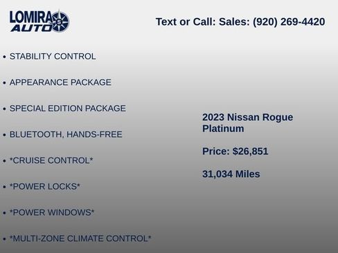 Used 2023 Nissan Rogue Platinum AWD/4WD image 5