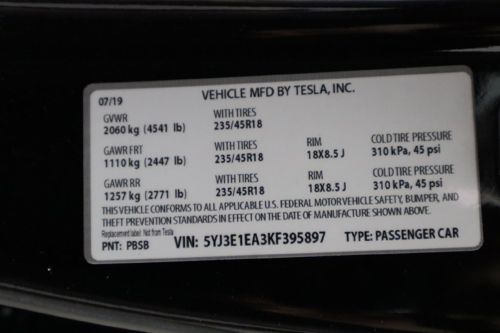 Used 2019 Tesla Model 3 Standard Range Plus RWD image 37