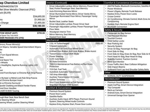 Used 2019 Jeep Cherokee Limited w/ Trailer Tow Group image 12