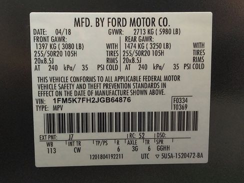 Used 2018 Ford Explorer Limited FWD image 33