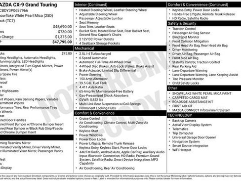 Used 2023 MAZDA CX-9 Grand Touring image 9